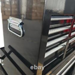 Armoire roulante pour coffre à outils robuste avec tiroirs à roulement à billes, rouge pour garage