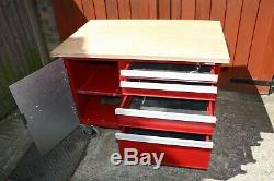 Atelier D'outils Chariot 4 Tiroirs Boîte À Outils Cabinet Taille 1100mm X 700 Red Steel