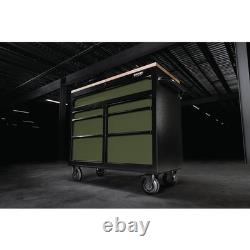 BUNKER 7 Tiroirs Établi à Roulettes, 41, Vert