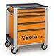 Beta C24s / 5 5 Tiroir Mobile Rouleau Cabinet Orange