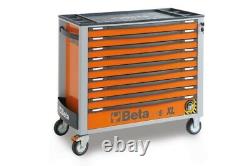 Bêta C24sa-xl/9 9 Tiroir Cabinet À Rouleaux Extra Long Avec Système Anti-enduit Orange