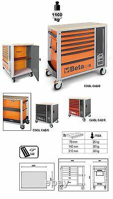 Bêta C24sl-cab 7 Tiroirs Mobile Roller Cabinet + Armoire En Orange
