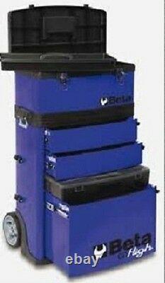 Beta C41h-bu Deux Module Mobile Tool Trolley Blue Cabinet Tool Box Case Du Royaume-uni