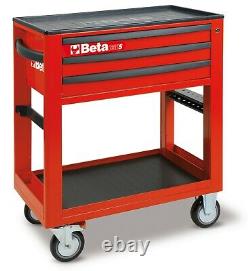 Beta C50s Service Workshop Roller Tool Trolley Armoire Avec 3 Tiroirs Rouge
