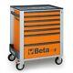 Beta Outils Spéciaux! Italie C24s Rollcab Boîte À Outils Tiroir Orange 7 Cabinet Roller