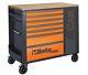 Beta Rsc24l-cab/o 7 Drawer Mobile Roller Cabinet And Tool Cabinet Orange Would Be Translated To French As: Cabinet Mobile à Tiroirs Beta Rsc24l-cab/o Avec Roulettes Et Cabinet à Outils Orange.