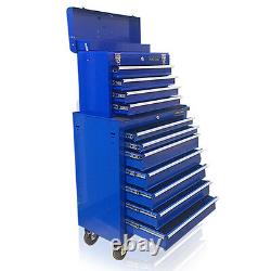 Boîte à outils en acier abordable 375 Us Pro Blue Tools avec roulettes et 11 tiroirs