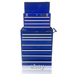 Boîte à outils en acier abordable 375 Us Pro Blue Tools avec roulettes et 11 tiroirs
