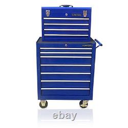 Boîte à outils en acier abordable 375 Us Pro Blue Tools avec roulettes et 11 tiroirs