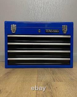 Boîte à outils portable US Pro Toolbox Coffre à outils Cabinet de garage 4 tiroirs bleu noir