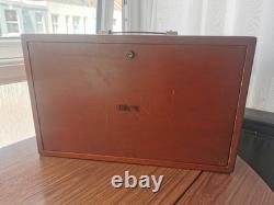 Boîte/armoire/coffre à outils en bois vintage avec 7 tiroirs pour ingénieurs/fabricants d'outils