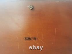 Boîte/armoire/coffre à outils en bois vintage avec 7 tiroirs pour ingénieurs/fabricants d'outils