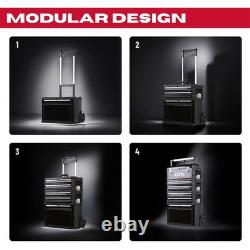 Boîte de rangement mobile pour outils, armoire à outils à 4 tiroirs avec roues, coffre à outils robuste pour garage 20