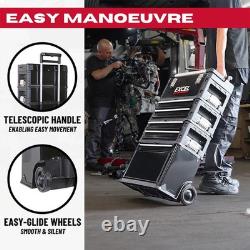 Boîte de rangement mobile pour outils, armoire à outils à 4 tiroirs avec roues, coffre à outils robuste pour garage 20
