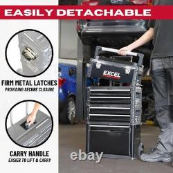 Boîte de rangement pour outils à 4 tiroirs Excel 20 Mobile Cabinet avec roulettes pour garage, coffre à outils