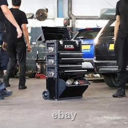 Boîte de rangement pour outils à 4 tiroirs Excel 20 Mobile Cabinet avec roulettes pour garage, coffre à outils