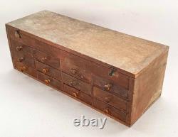 CABINET D'HORLOGERS ANTIQUE 1880 COFFRE À OUTILS CAISSE Tiroir