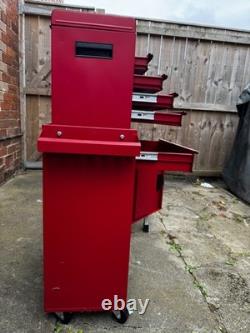 COSTWAY Coffre à outils roulant à 6 tiroirs pour garage sur roulettes rouge