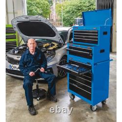 Cabinet à outils Draper Roller avec finition en poudre 7 tiroirs 26 bleu