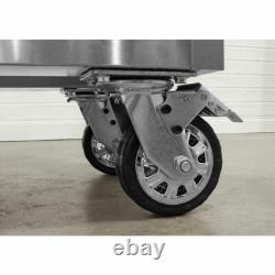 Cabinet à outils Sealey mobile en acier inoxydable avec 4 tiroirs verrouillables Premier