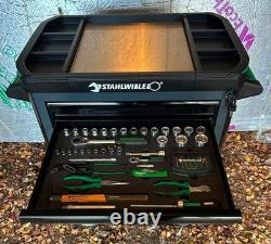 Cabinet à outils Stahlwille TTS93 avec 6 tiroirs et kit d'outils de 130 pièces EN ÉTAT IMPECCABLE