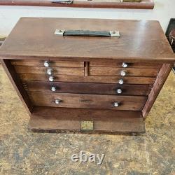 Cabinet à outils d'ingénieur Vintage Union 7 tiroirs sans clé