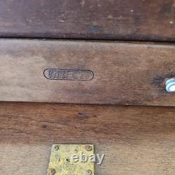 Cabinet à outils d'ingénieur Vintage Union 7 tiroirs sans clé