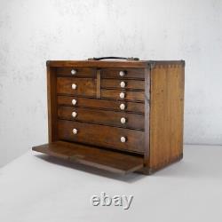 Cabinet à outils de fabricant d'outils vintage avec 8 tiroirs #102678