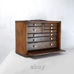 Cabinet à outils de fabricant d'outils vintage avec 8 tiroirs #102678