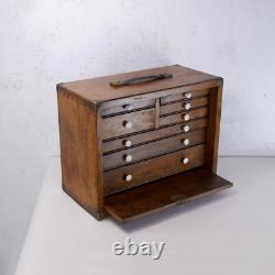 Cabinet à outils de fabricant d'outils vintage avec 8 tiroirs #102678