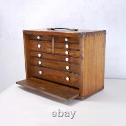 Cabinet à outils de fabricant d'outils vintage avec 8 tiroirs #102678