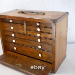 Cabinet à outils de fabricant d'outils vintage avec 8 tiroirs #102678