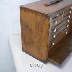 Cabinet à outils de fabricant d'outils vintage avec 8 tiroirs #102678
