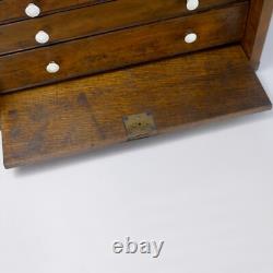 Cabinet à outils de fabricant d'outils vintage avec 8 tiroirs #102678