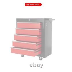 Cabinet à outils en acier verrouillable à 5 tiroirs sur roulettes - Rangement pour garage et atelier