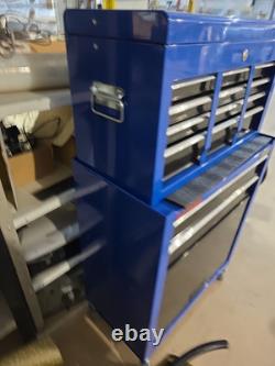 Cabinet à roulettes à deux tiroirs et commode à six tiroirs