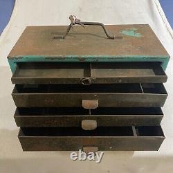 Cabinet à tiroirs gradués en métal pour ingénieurs industriels vintage