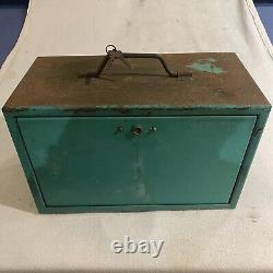 Cabinet à tiroirs gradués en métal pour ingénieurs industriels vintage