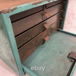 Cabinet à tiroirs gradués en métal pour ingénieurs industriels vintage