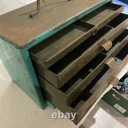 Cabinet à tiroirs gradués en métal pour ingénieurs industriels vintage