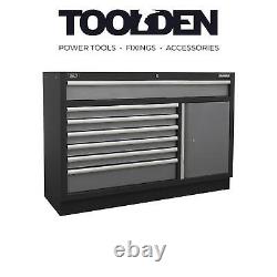 Cabinet de sol modulaire Sealey APMS64 à 7 tiroirs (1360 x 460 x 910 mm)