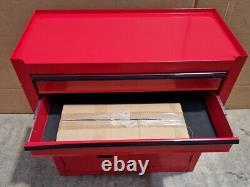 Centre d'outils d'atelier Halfords 8 tiroirs et cabinet rouge bosselé B+