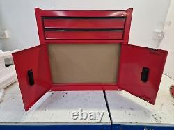 Centre d'outils d'atelier Halfords avec 8 tiroirs et cabinet Rouge (Endommagé) B+