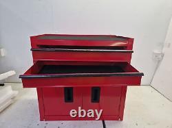 Centre d'outils d'atelier Halfords avec 8 tiroirs et cabinet Rouge (Endommagé) B+
