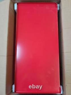 Centre d'outils de l'atelier Halfords avec 8 tiroirs et cabinet rouge endommagé A