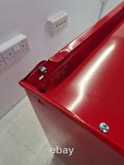 Centre d'outils de l'atelier Halfords avec 8 tiroirs et cabinet rouge (endommagé) B+
