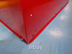 Centre d'outils de workshop Halfords 8 tiroirs et cabinet rouge endommagé B+