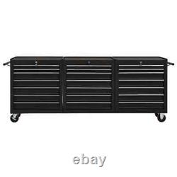 Chariot À Outils Vidaxl Avec 21 Tiroirs Steel Black Tool Storage Drawer Cabinet