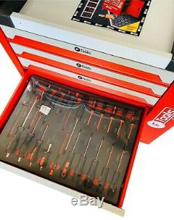 Chariot Outil Cabinet Avec 419 Outils Atelier Acier Toolbox D'outils Rrp1350