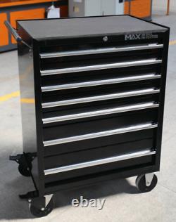 Chariot à outils Hilka Chest professionnel à 7 tiroirs en métal noir